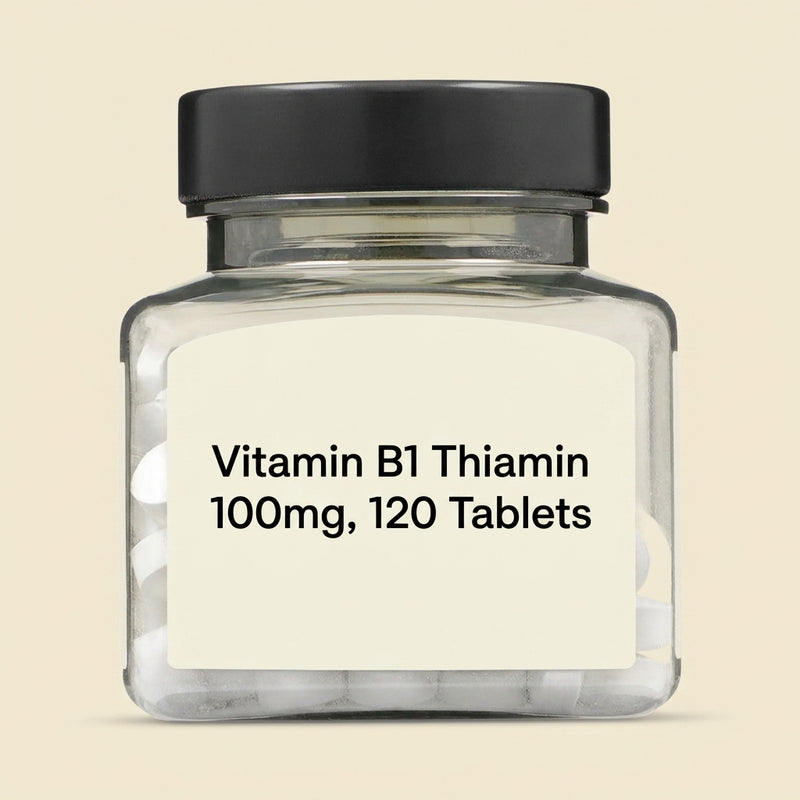 Holland & Barrett vitamin B1 100mg 120 tablets, UK version
