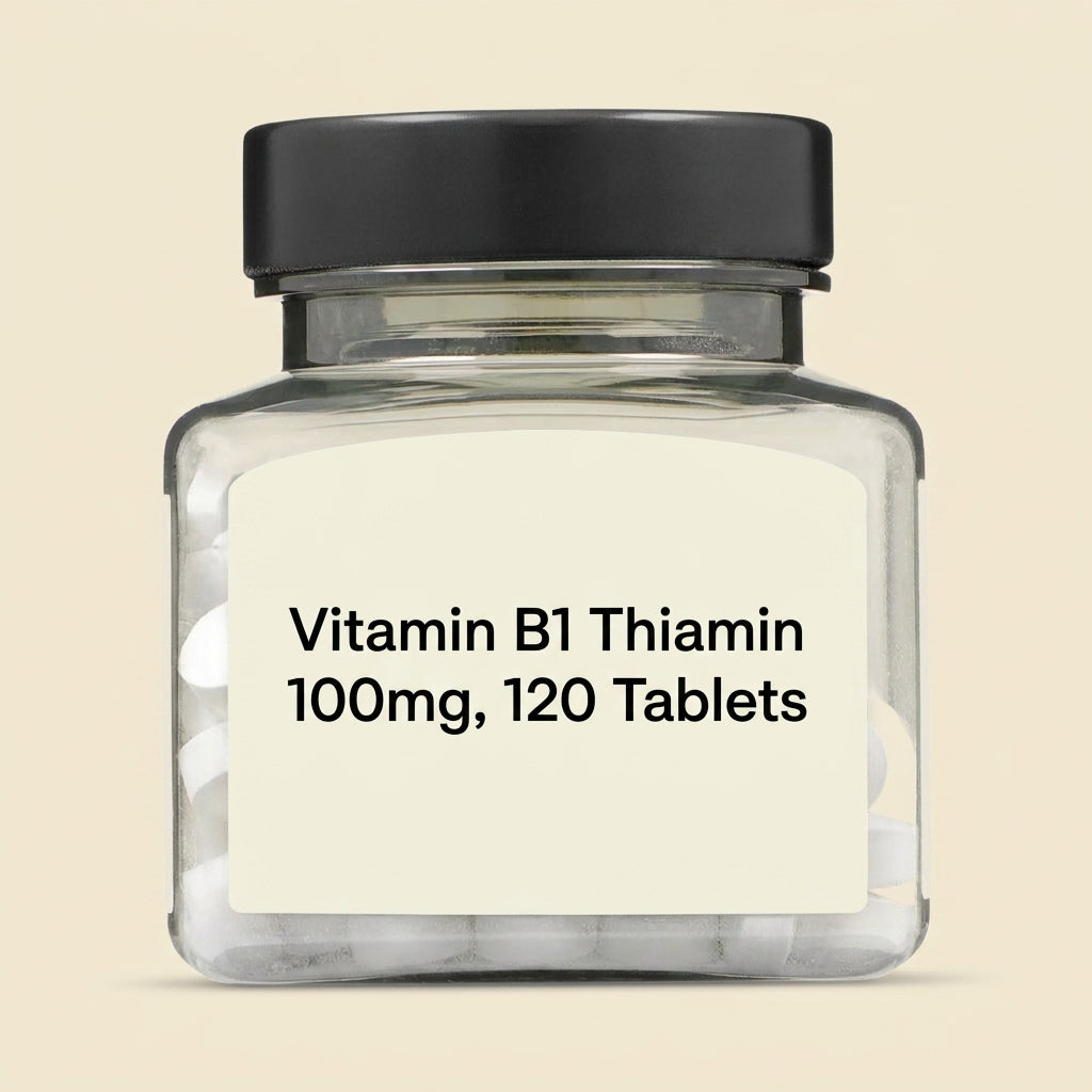 Holland & Barrett vitamin B1 100mg 120 tablets, UK version