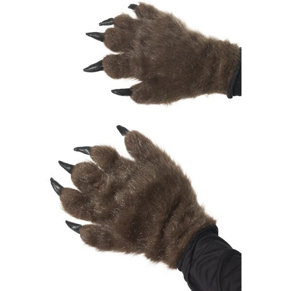 Smiffys Hairy Monster Hands brown furry costume accessory, UK version