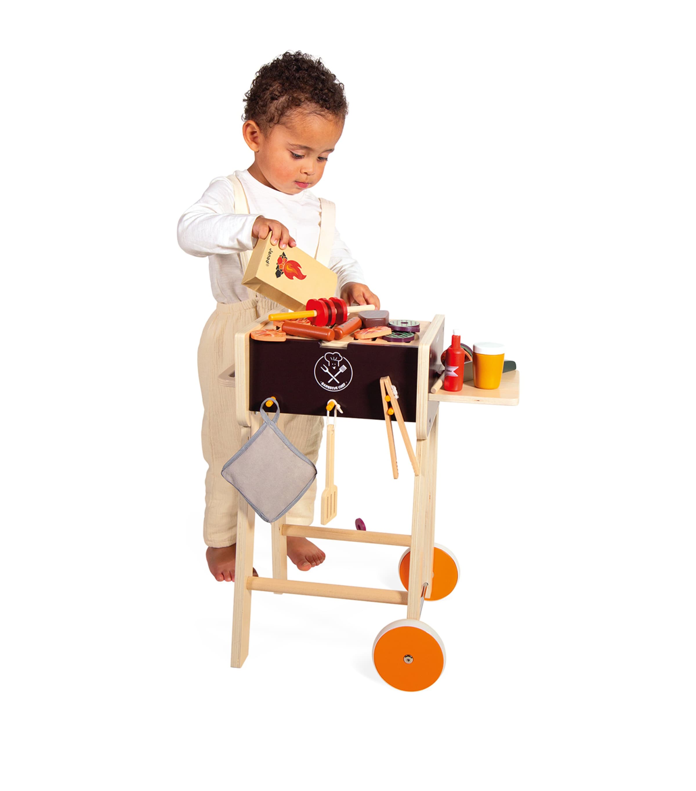 Janod wooden barbeque set, UK version