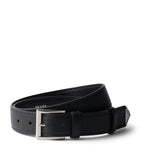 Prada leather logo belt, UK version