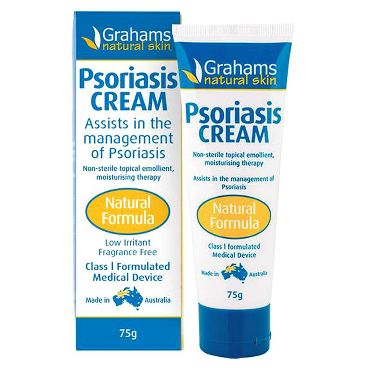 Grahams Natural Skin Psoriasis Cream - 75g First Aid Boots   