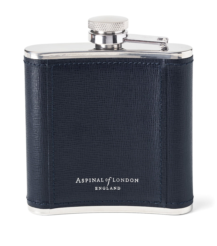 Aspinal of London قنينة جلدية كلاسيكية - منتج بريطاني
