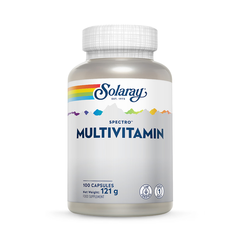 Solaray Spectro Multivitamin high-strength supplement, imported from the UK
