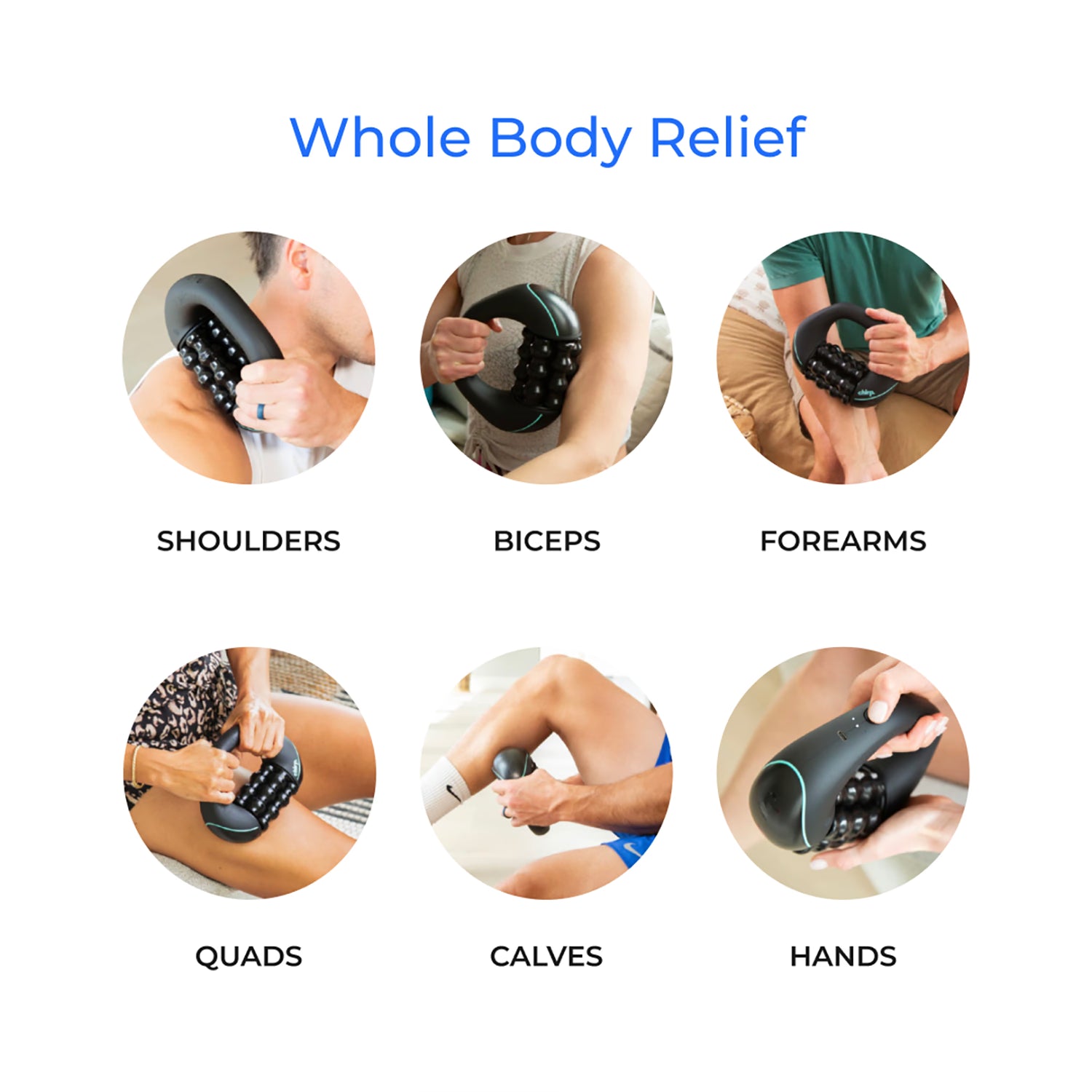 Chirp RPM Mini compact rolling massager, imported from the UK