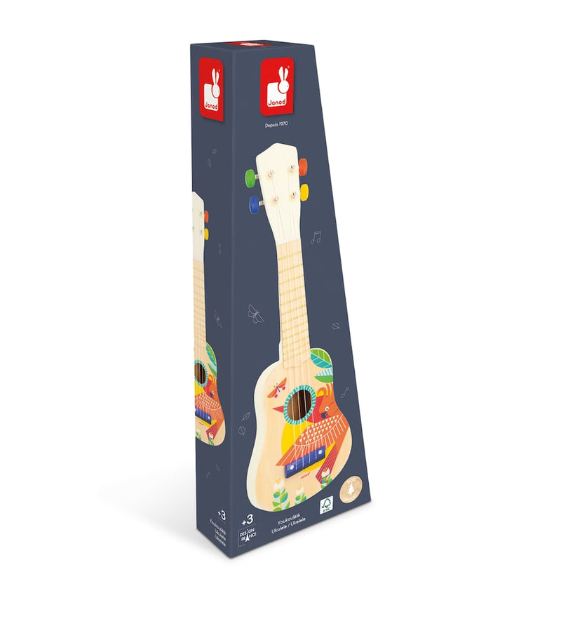 Janod wooden ukulele, UK version