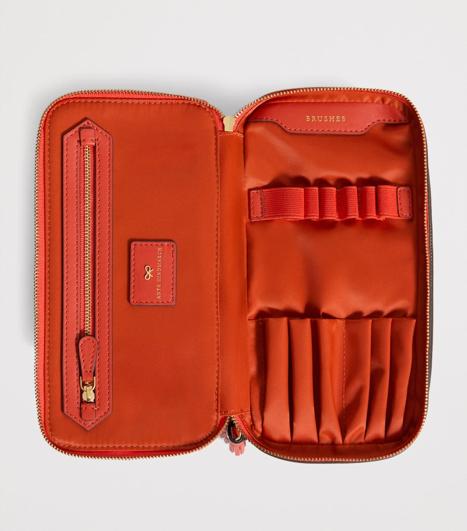 Anya Hindmarch Jacquard Logo Make-Up Pouch - British product