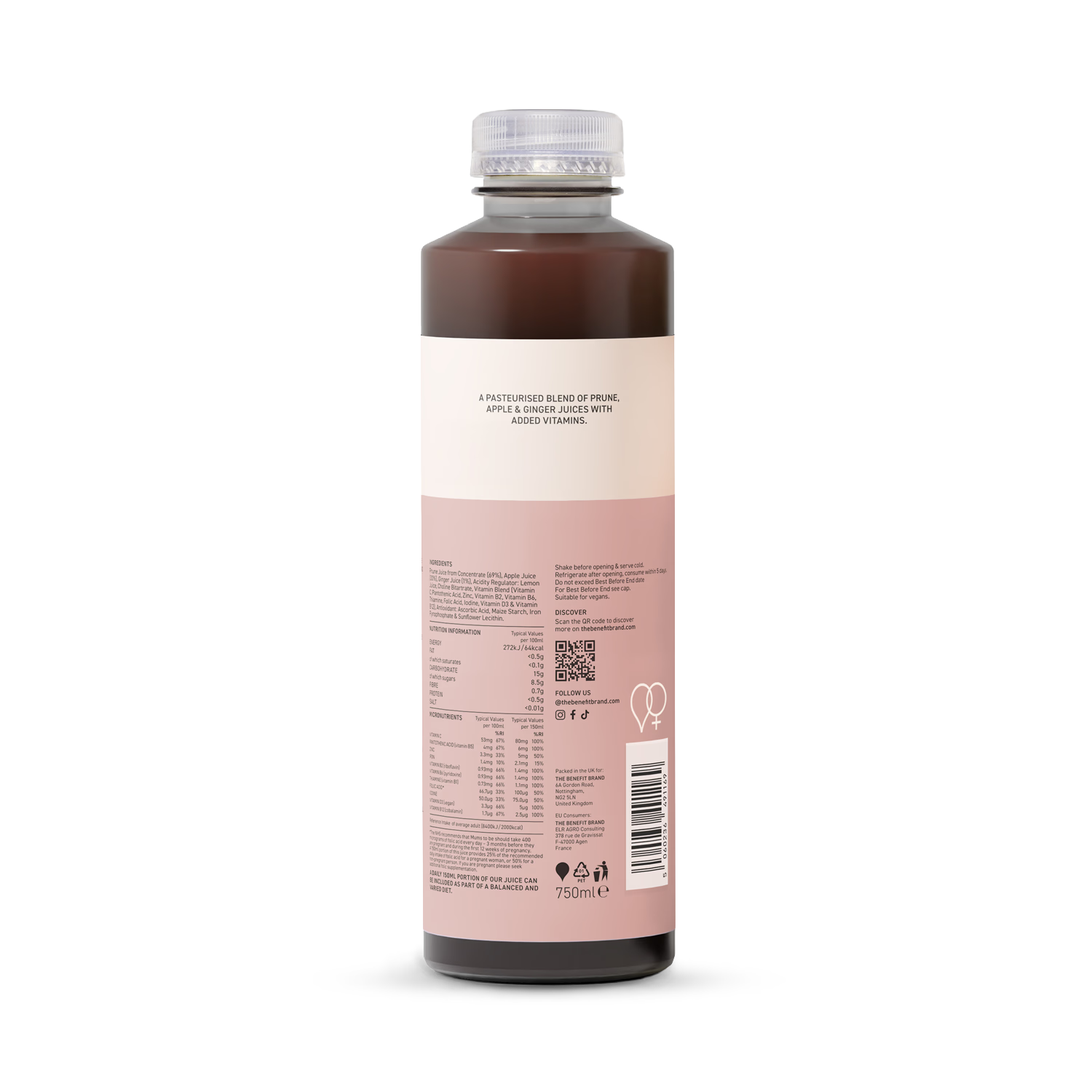 Benefit pregnancy juice prune and apple 750ml - British product