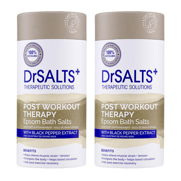 Dr Salts Post Workout Therapy Epsom Salts Duo, UK version