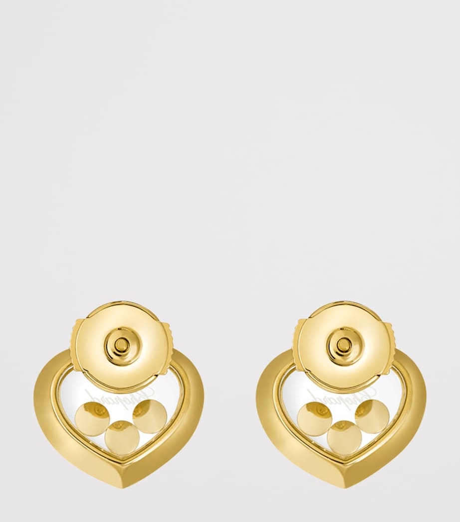 Chopard Happy Diamonds Icons earrings yellow gold diamond - British product