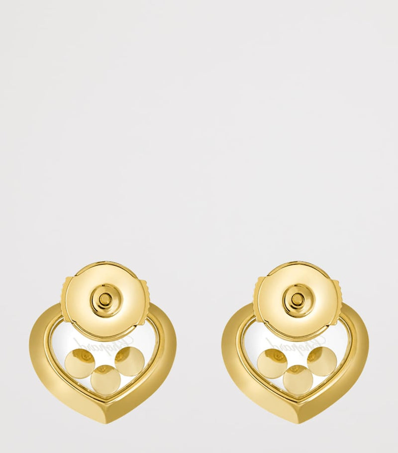 Chopard Happy Diamonds Icons earrings yellow gold diamond - British product