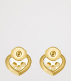 Chopard Happy Diamonds Icons earrings yellow gold diamond - British product