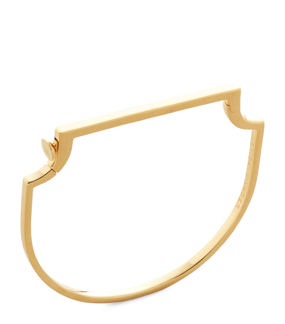 Monica Vinader gold vermeil slim bangle, UK version