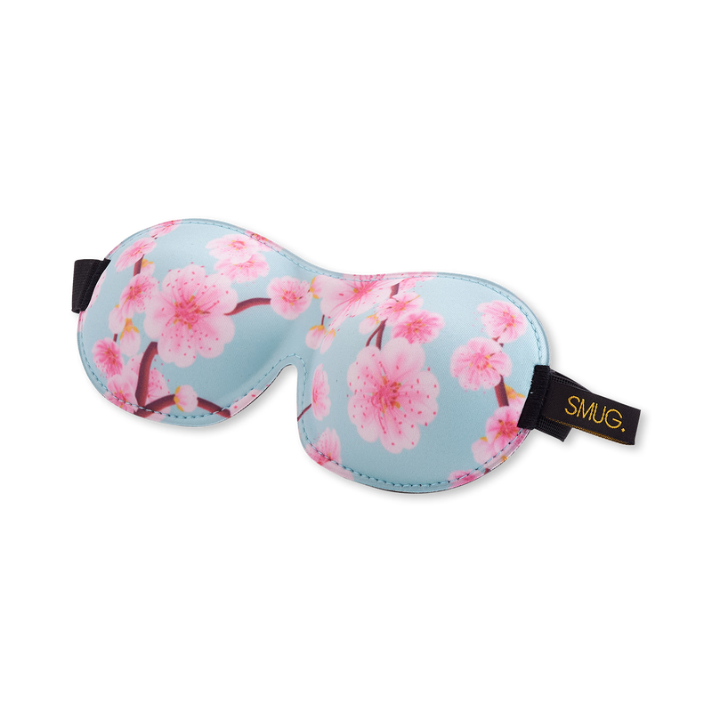 Smug contoured sleep mask Cherry Blossom, imported from the UK
