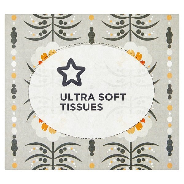 Superdrug Retro Flower Cube Tissue 3ply 50 Sheets GOODS Superdrug   