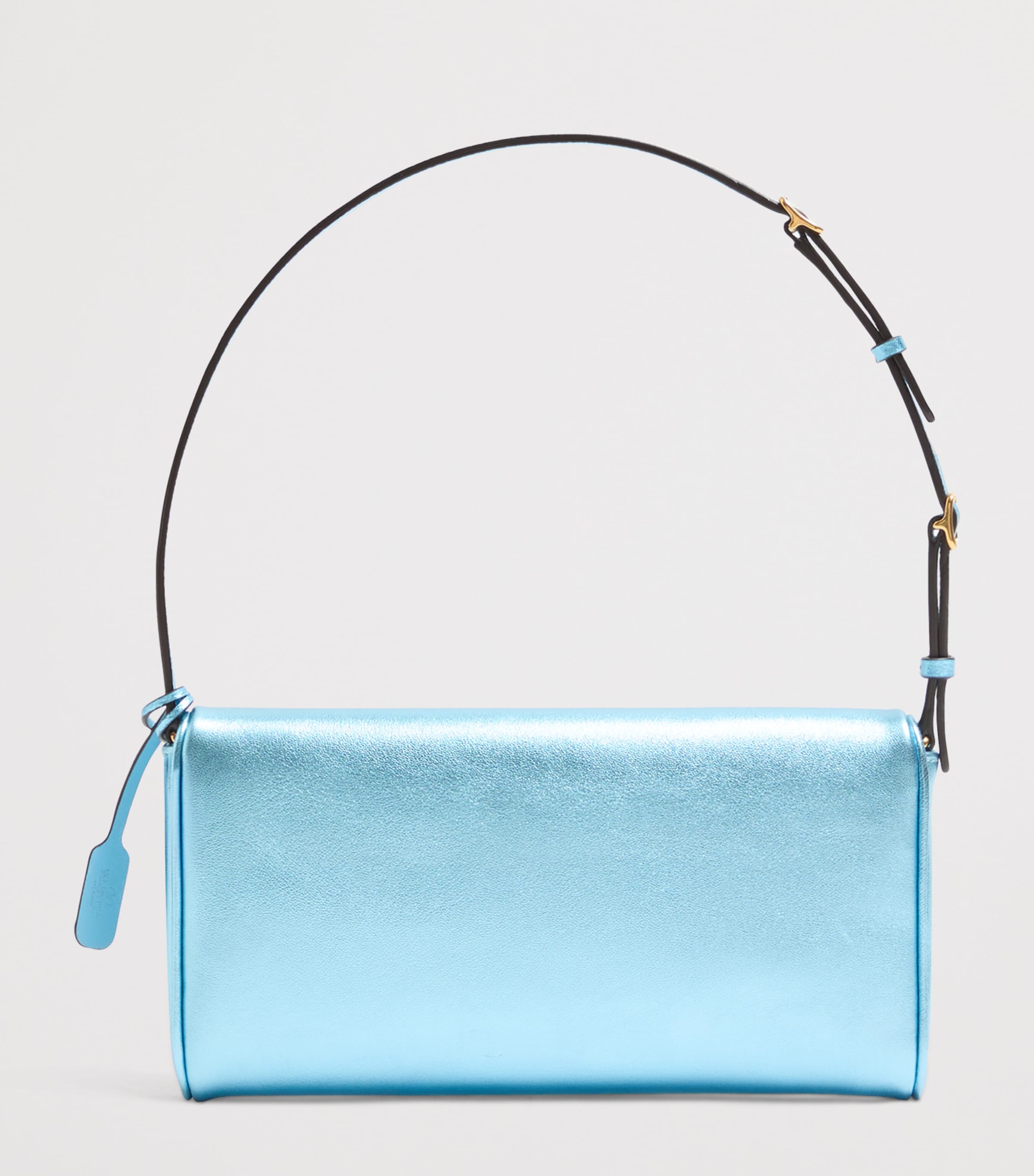 Valentino Garavani DeVain small shoulder bag metallic leather (British brand)