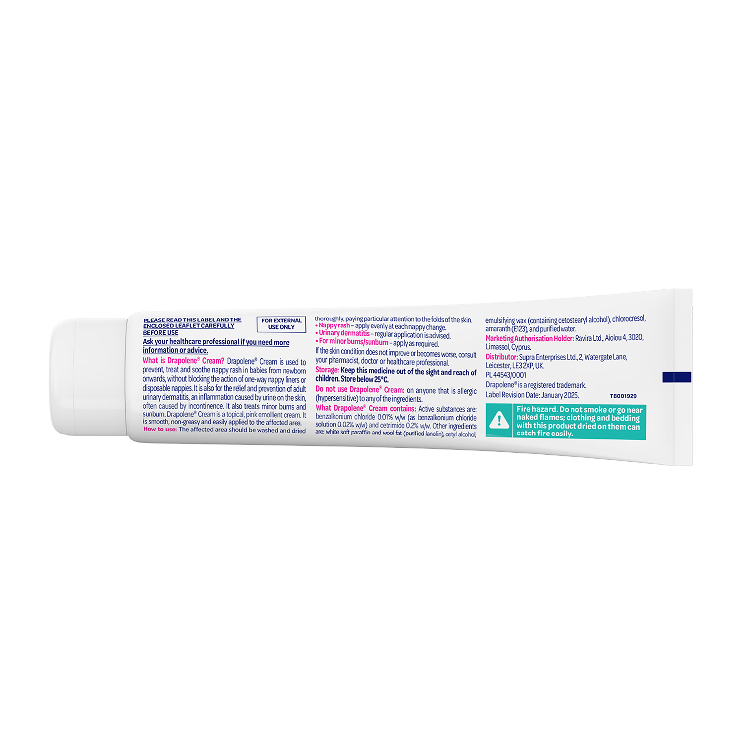 Drapolene Nappy Cream 100 grams - British product