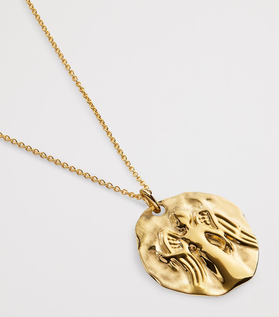 Monica Vinader Virgo zodiac necklace gold vermeil, imported from the UK