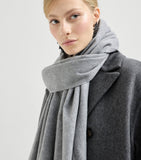 Brunello Cucinelli cashmere double-knit scarf 200x40cm (British brand)