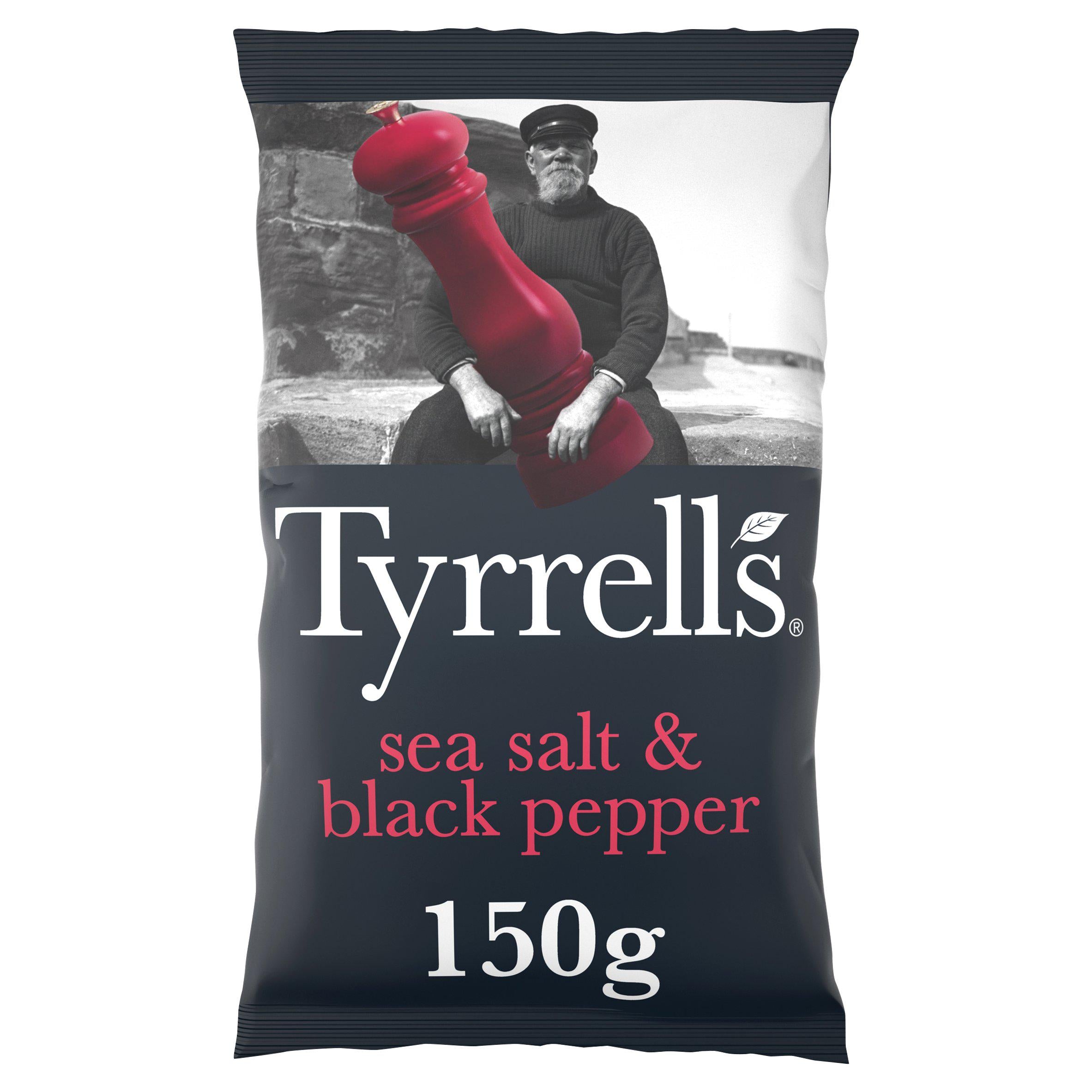 Tyrrells Sea Salt & Black Pepper Sharing Crisps 150g GOODS Sainsburys   