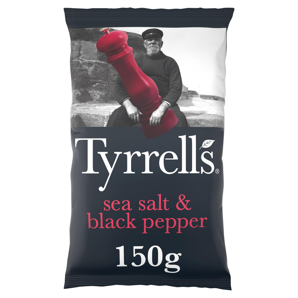 Tyrrells Sea Salt & Black Pepper Sharing Crisps 150g