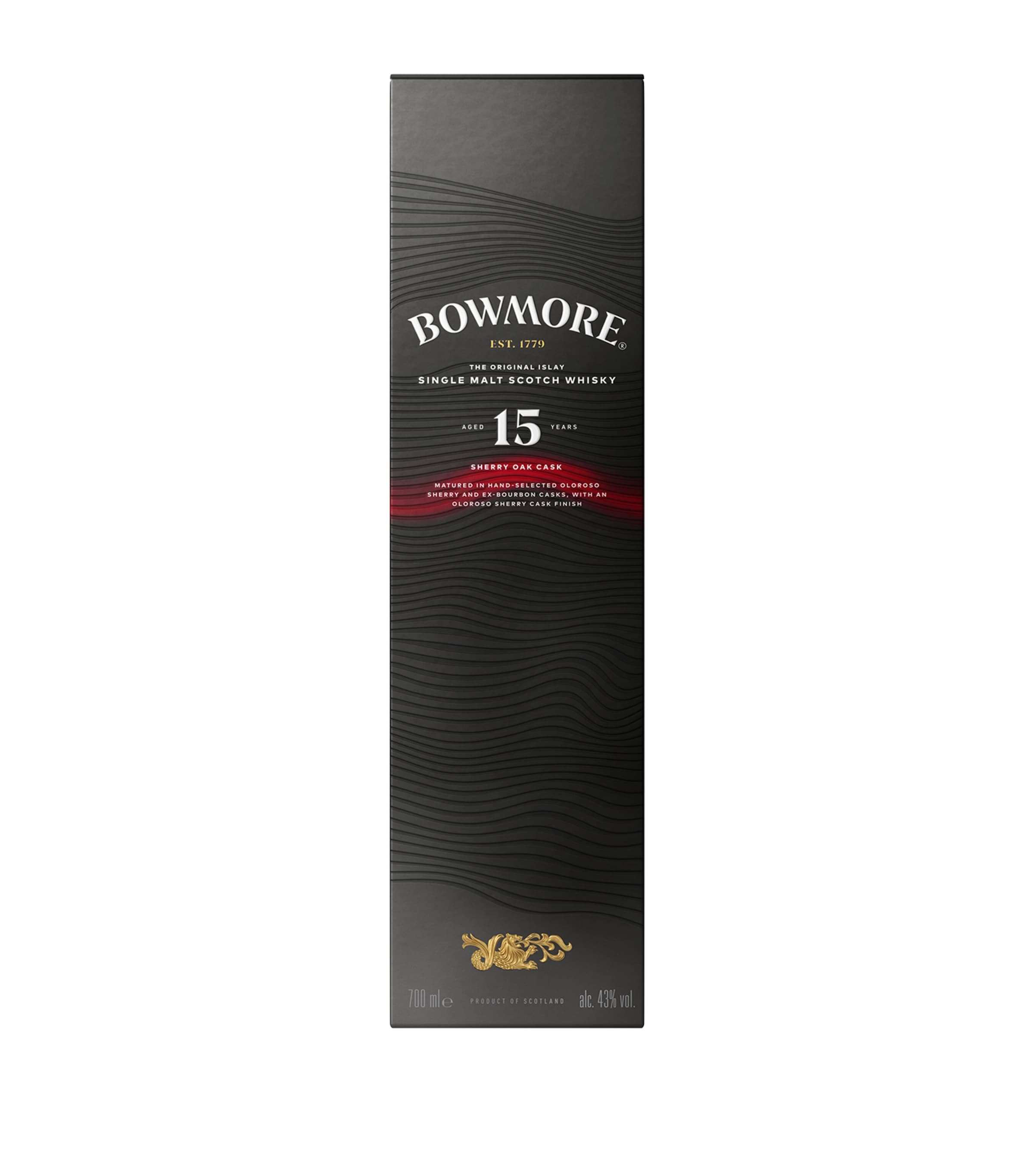 Bowmore 15-Year-Old Sherry Cask Single-Malt Scotch Whisky 70cl - British product