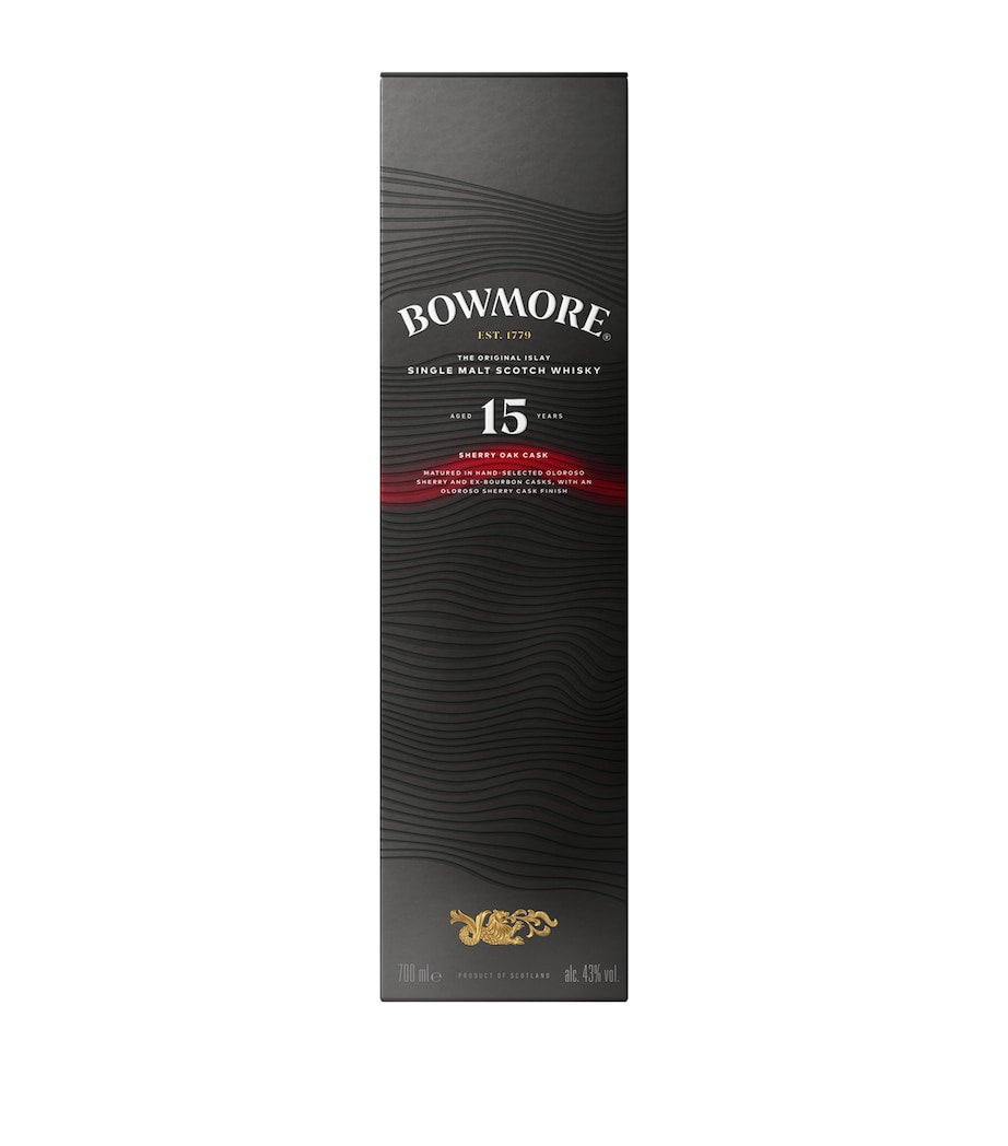Bowmore 15-Year-Old Sherry Cask Single-Malt Scotch Whisky 70cl - British product