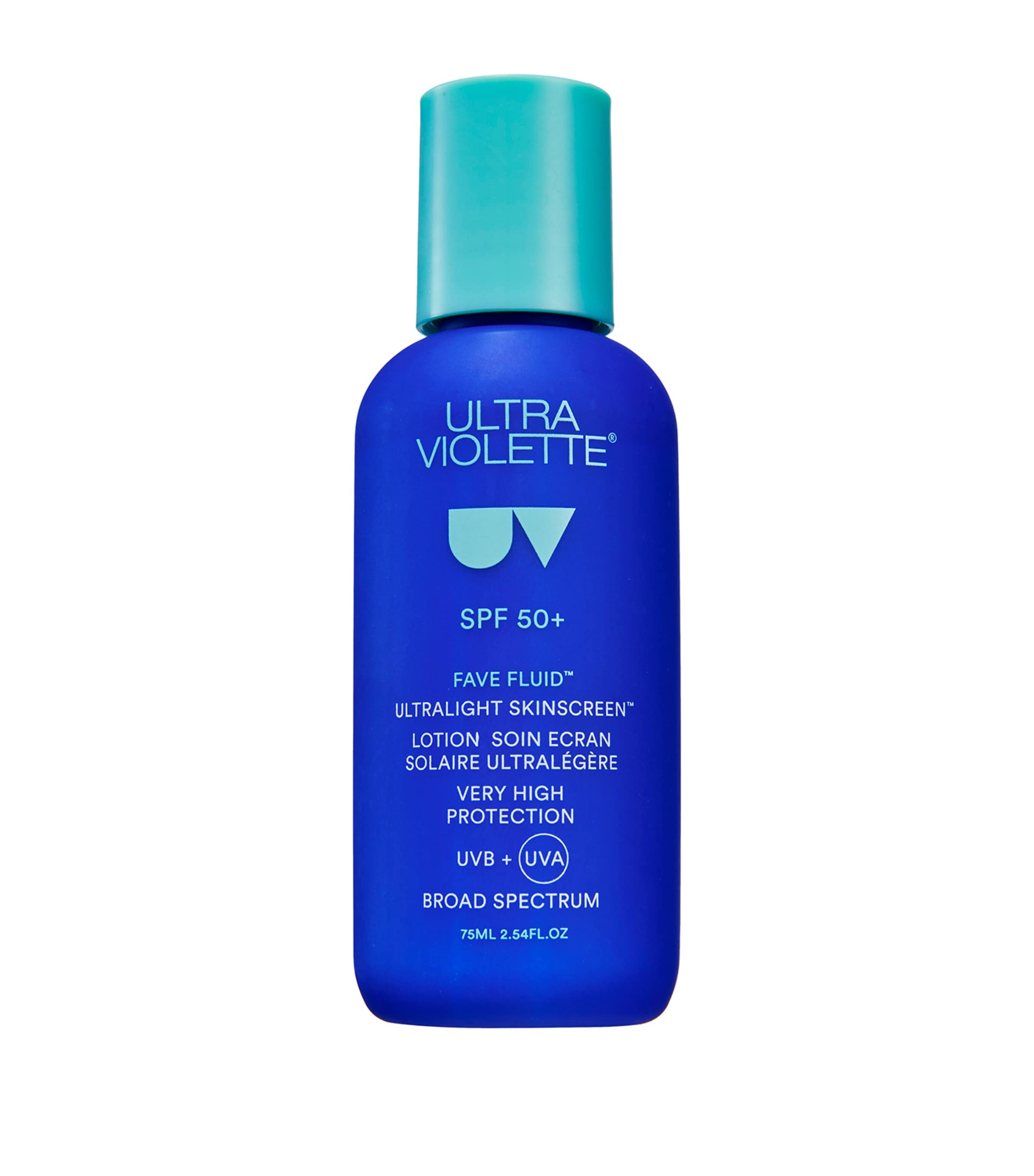 Ultra Violette Fave Fluid SPF 50+ Ultralight Skinscreen 75ml (British brand)
