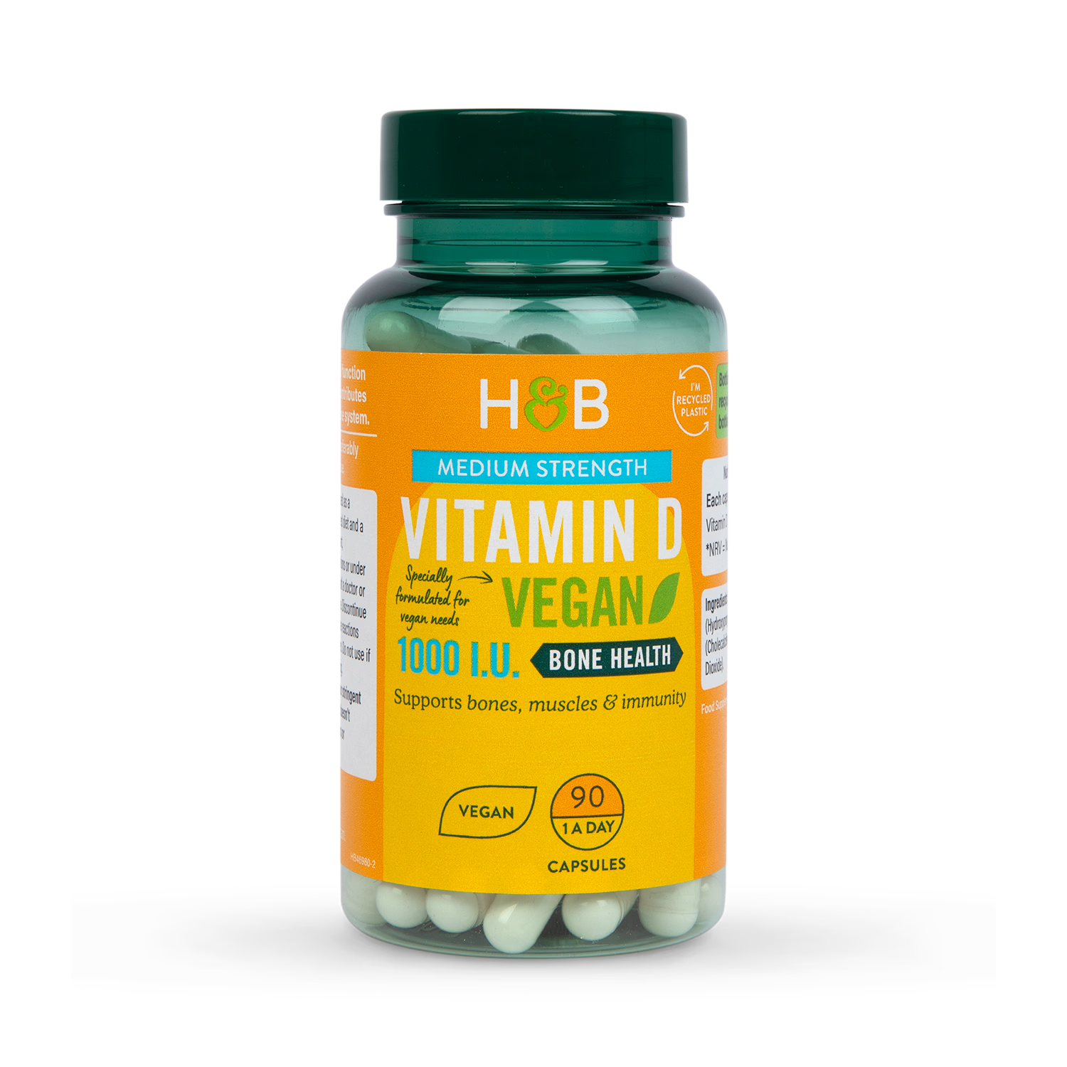 Holland & Barrett Vegan Vitamin D3 Capsules 90 Capsules, UK version