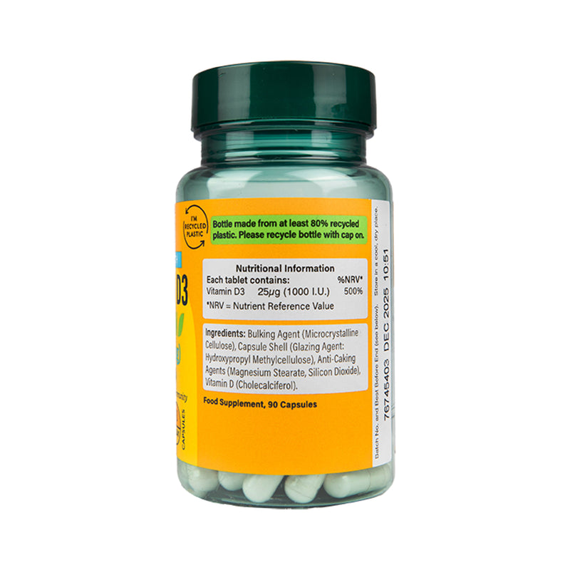 Holland & Barrett Vegan Vitamin D3 Capsules 90 Capsules, UK version