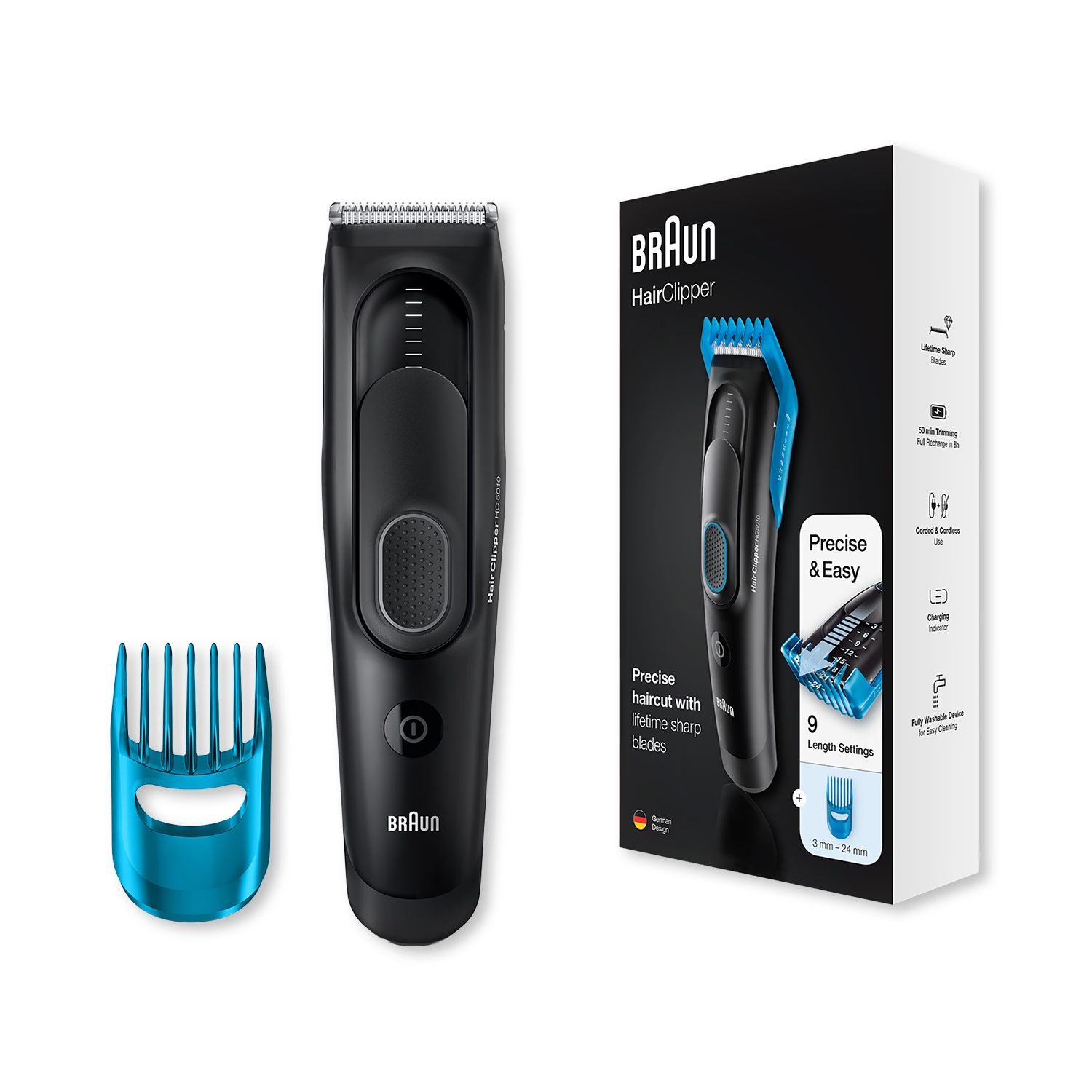 Braun Hair Clipper Series 5 HC5010 black, UK version