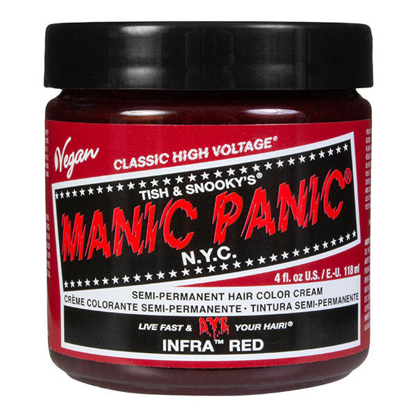 Manic Panic hair dye Infra Red 118ml, imported from the UK