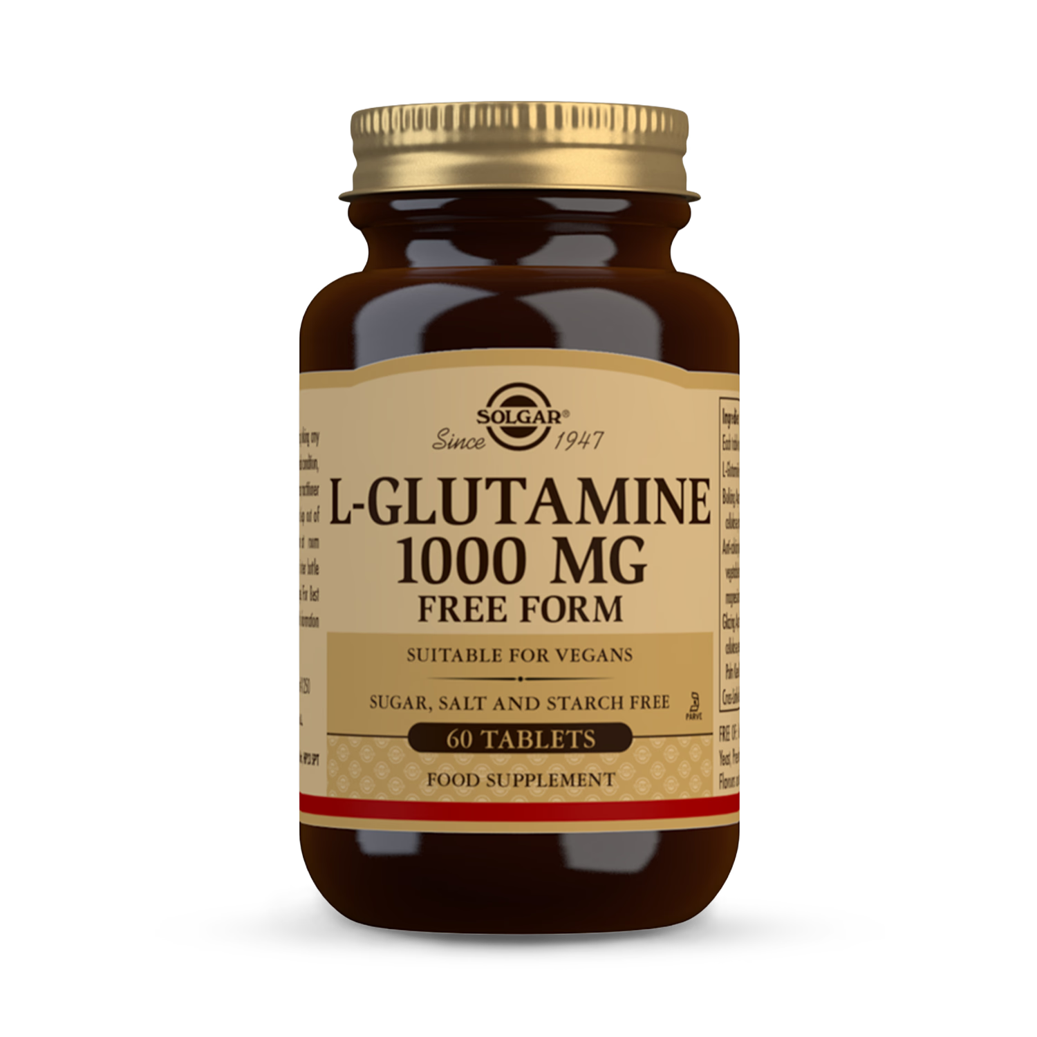 Solgar L-Glutamine 1000mg 50 tablets (British brand)