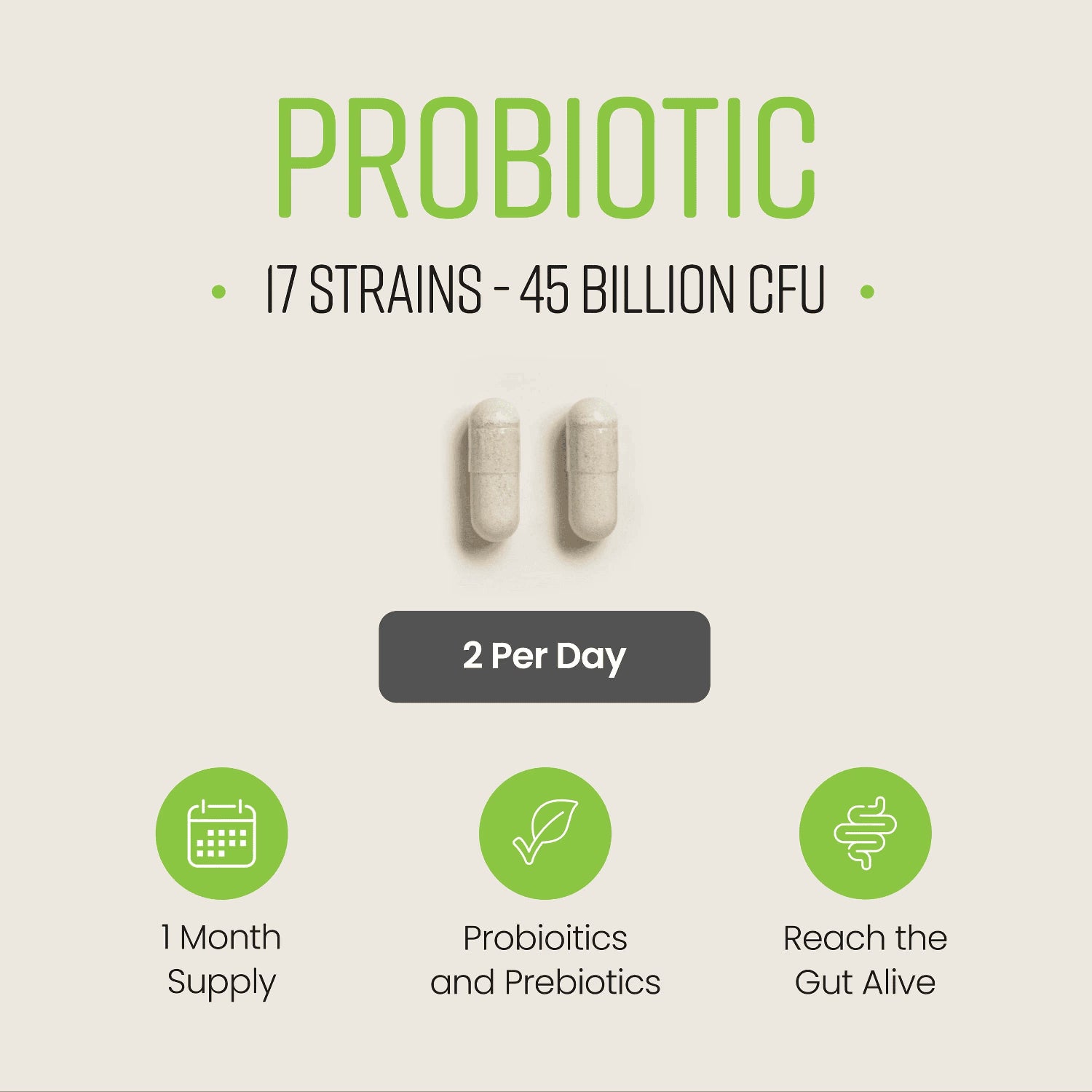 VitaBright probiotic complex 60 capsules 17 strains - British product