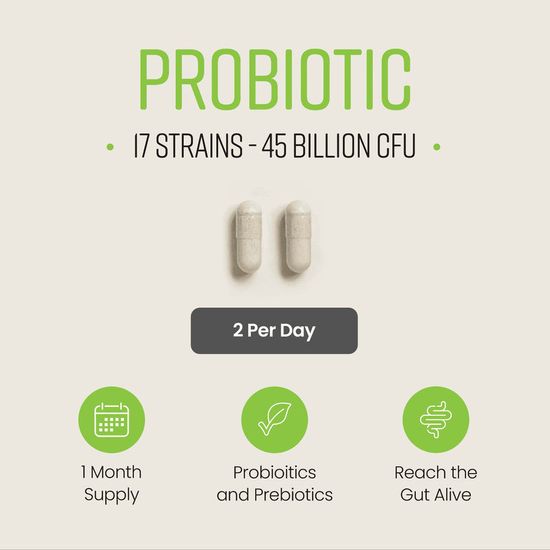 VitaBright probiotic complex 60 capsules 17 strains - British product