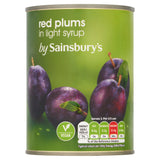 Sainsbury's Red Plums in Light Syrup 567g GOODS Sainsburys   