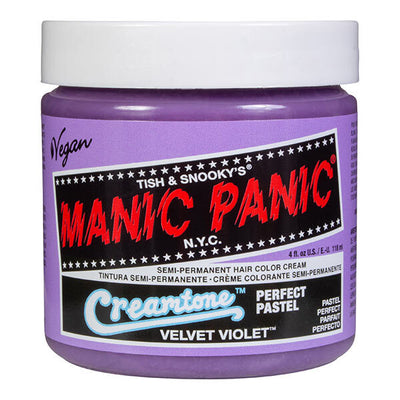 Superdrug Manic Panic Creamtones Velvet Violet Semi-Permanent Hårfarge 118ml - Kjøp online hos McGrocer