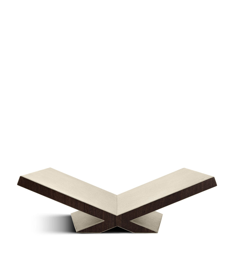 Assouline walnut leather ultimate culture bookstand - British product