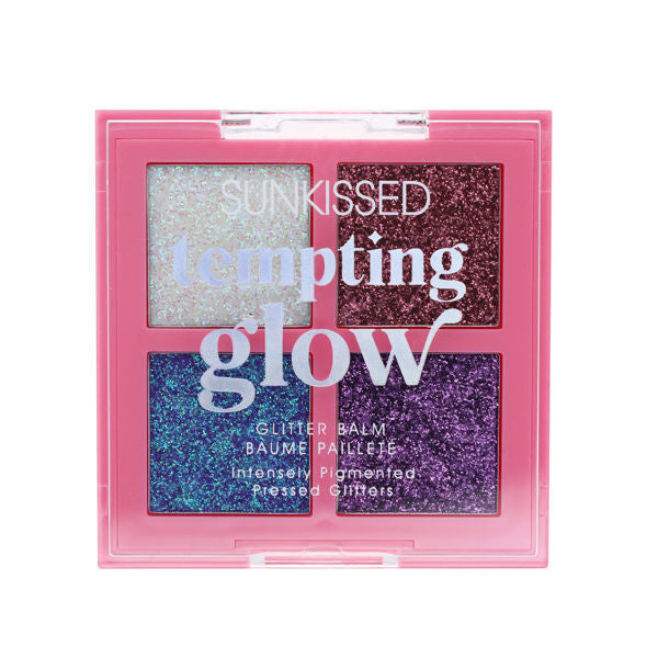 Sunkissed glitter balm palette Tempting Glow 6 shades, imported from the UK
