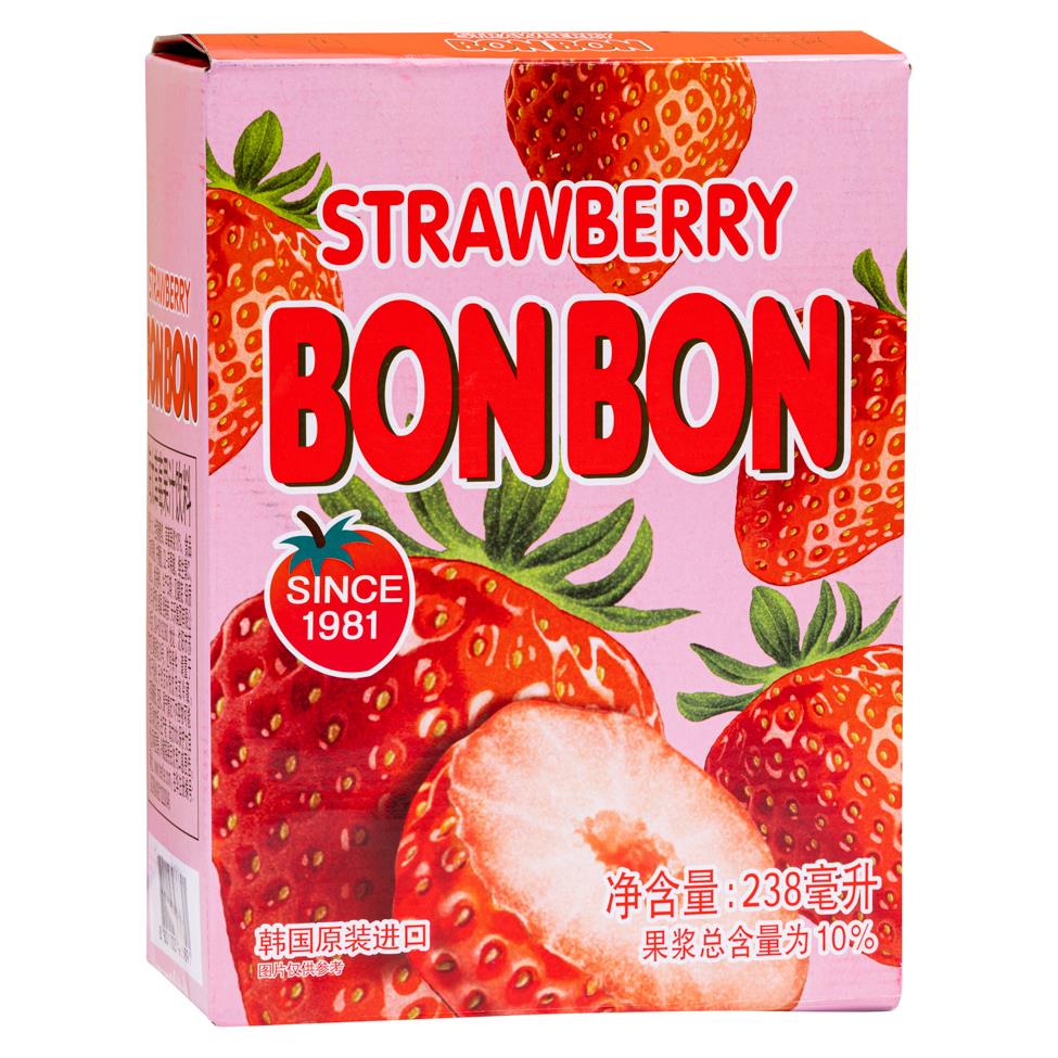 Haitai strawberry bonbon drink can, UK version