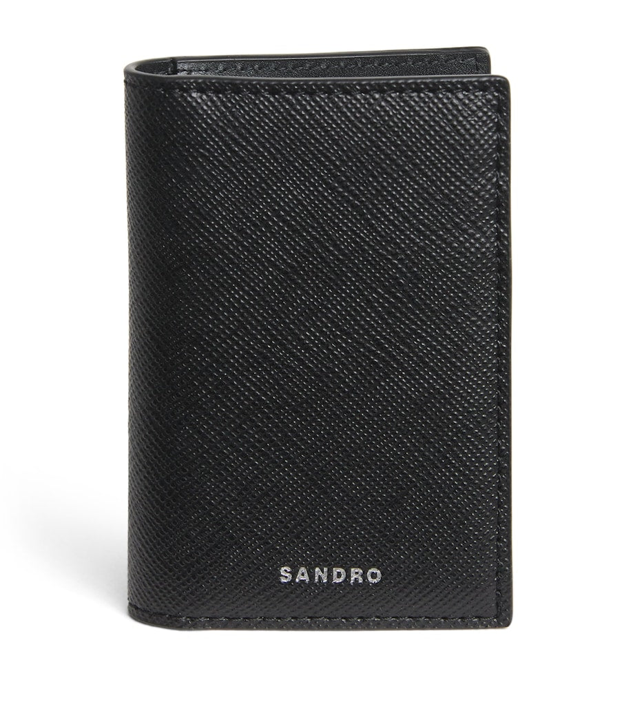 Sandro Paris faux leather bifold card holder (British brand)