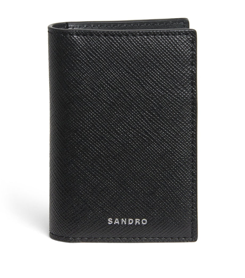 Sandro Paris faux leather bifold card holder (British brand)