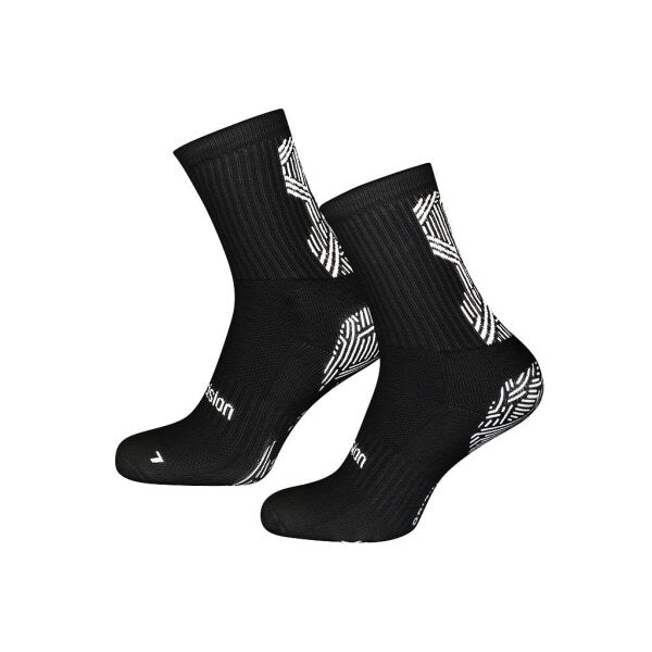 Precision Adult 0 Gripped Anti-Slip Sports Socks (6-8) GOODS Superdrug Black/White  