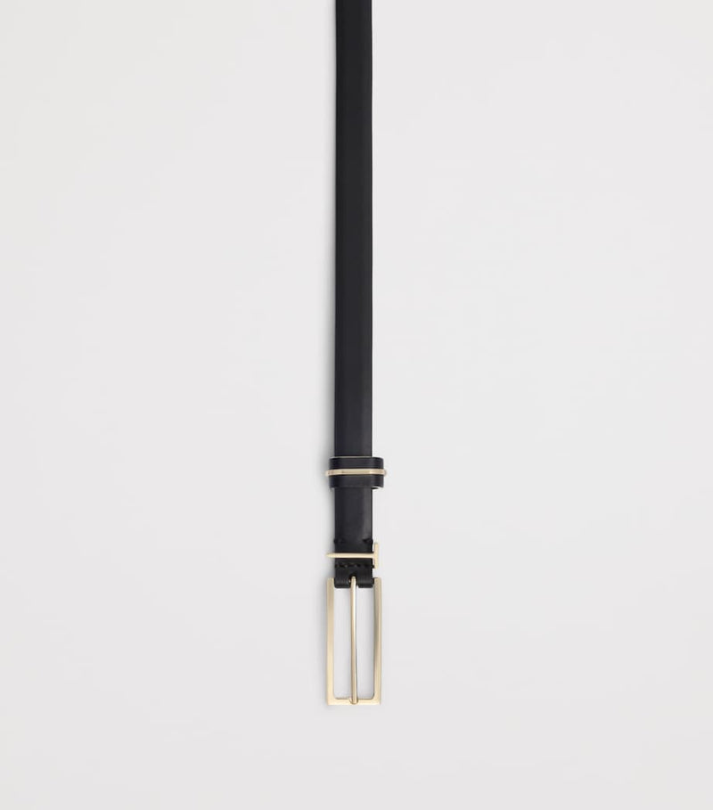 Tom Ford leather T Icon belt 1.5cm, imported from the UK