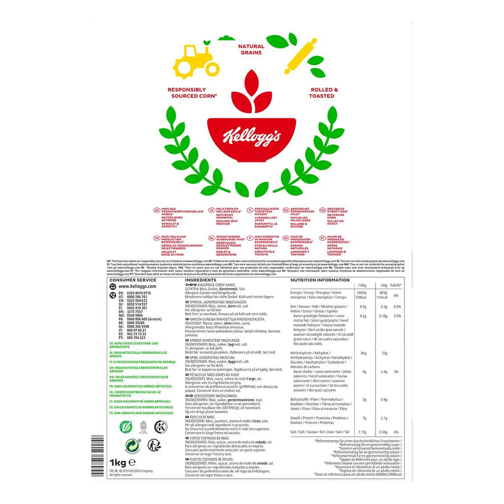 Kellogg's Corn Flakes, 2 x 1kg