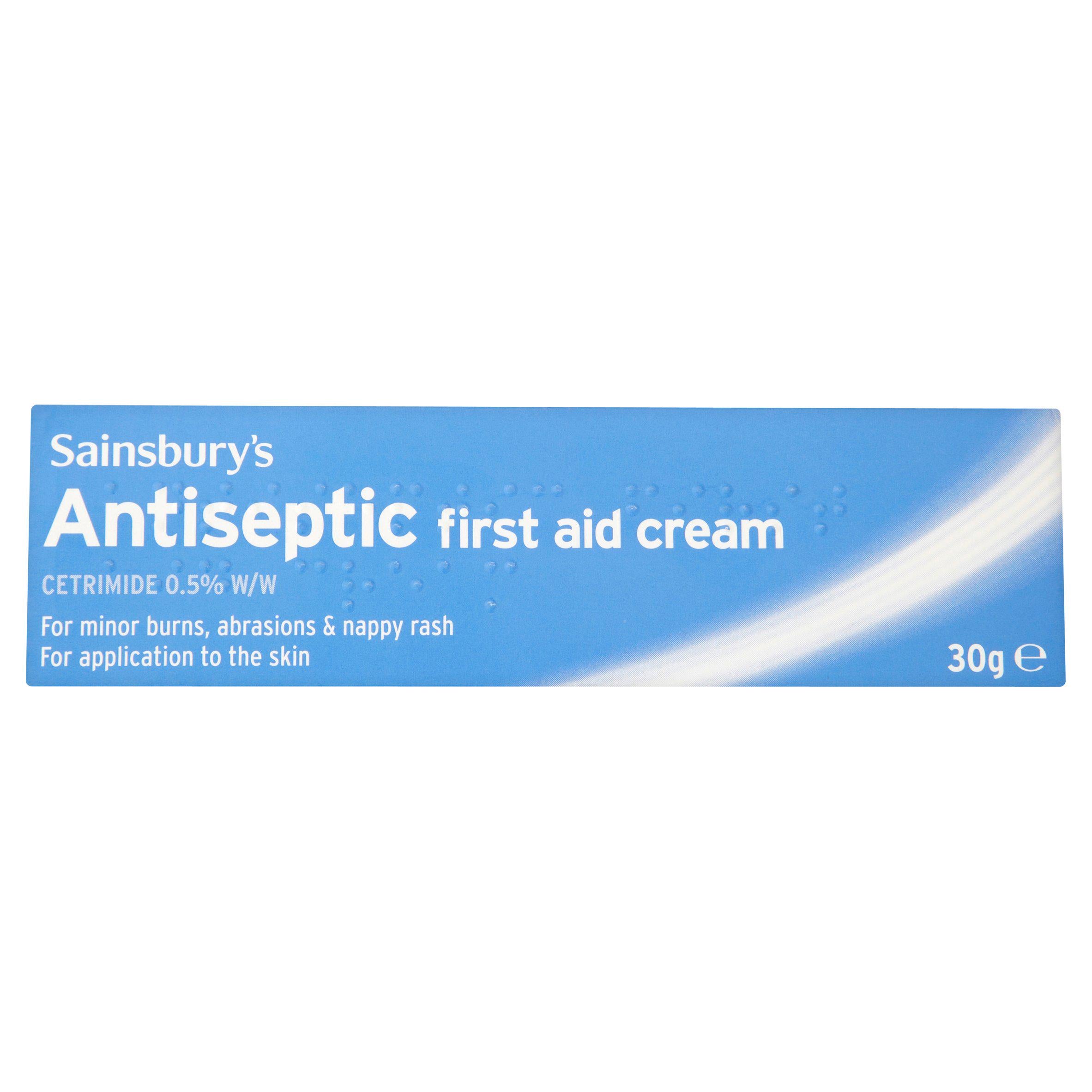 Sainsbury's Antiseptic Cream 30g first aid Sainsburys   