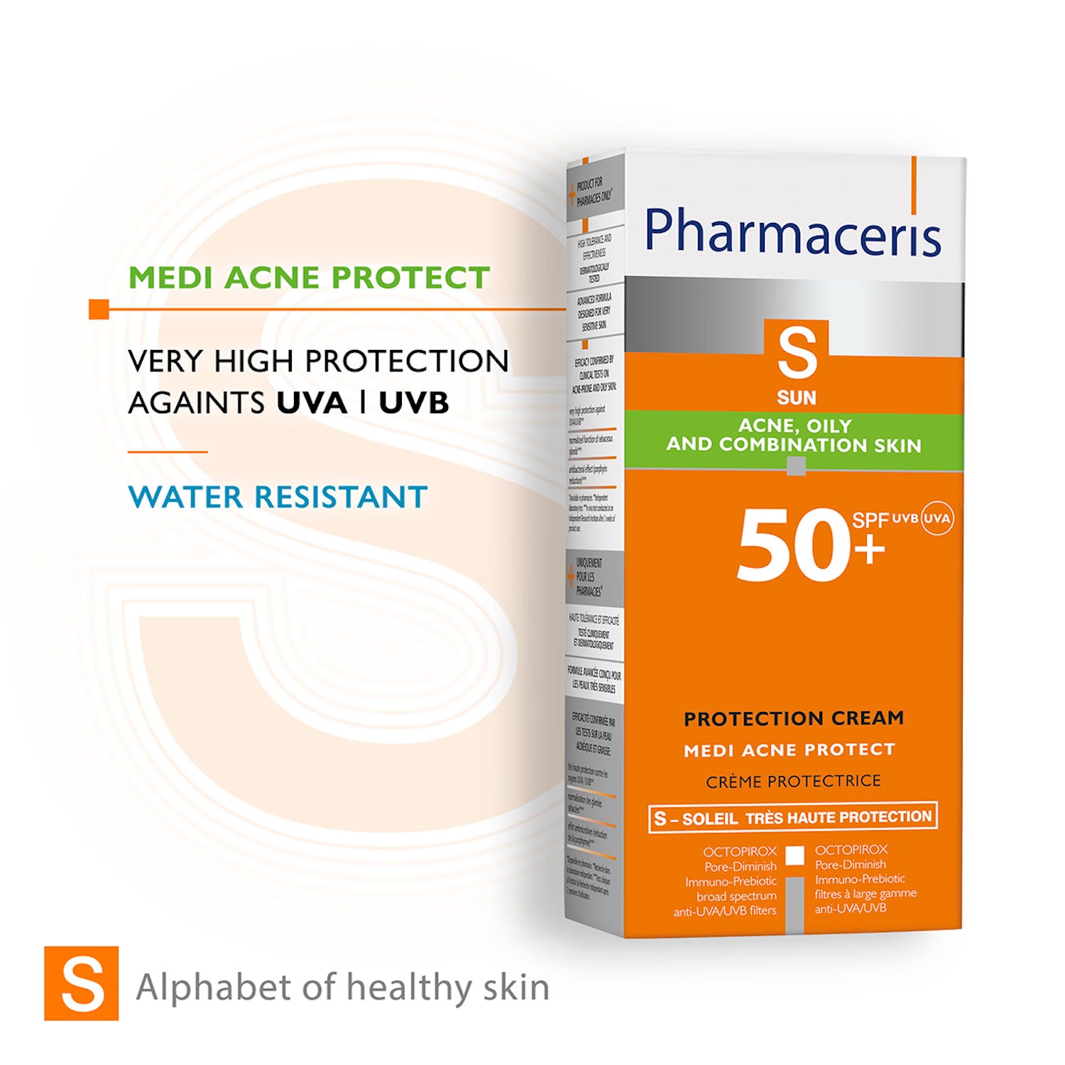 Pharmaceris S Medi Acne Protect SPF 50 50ml - British product