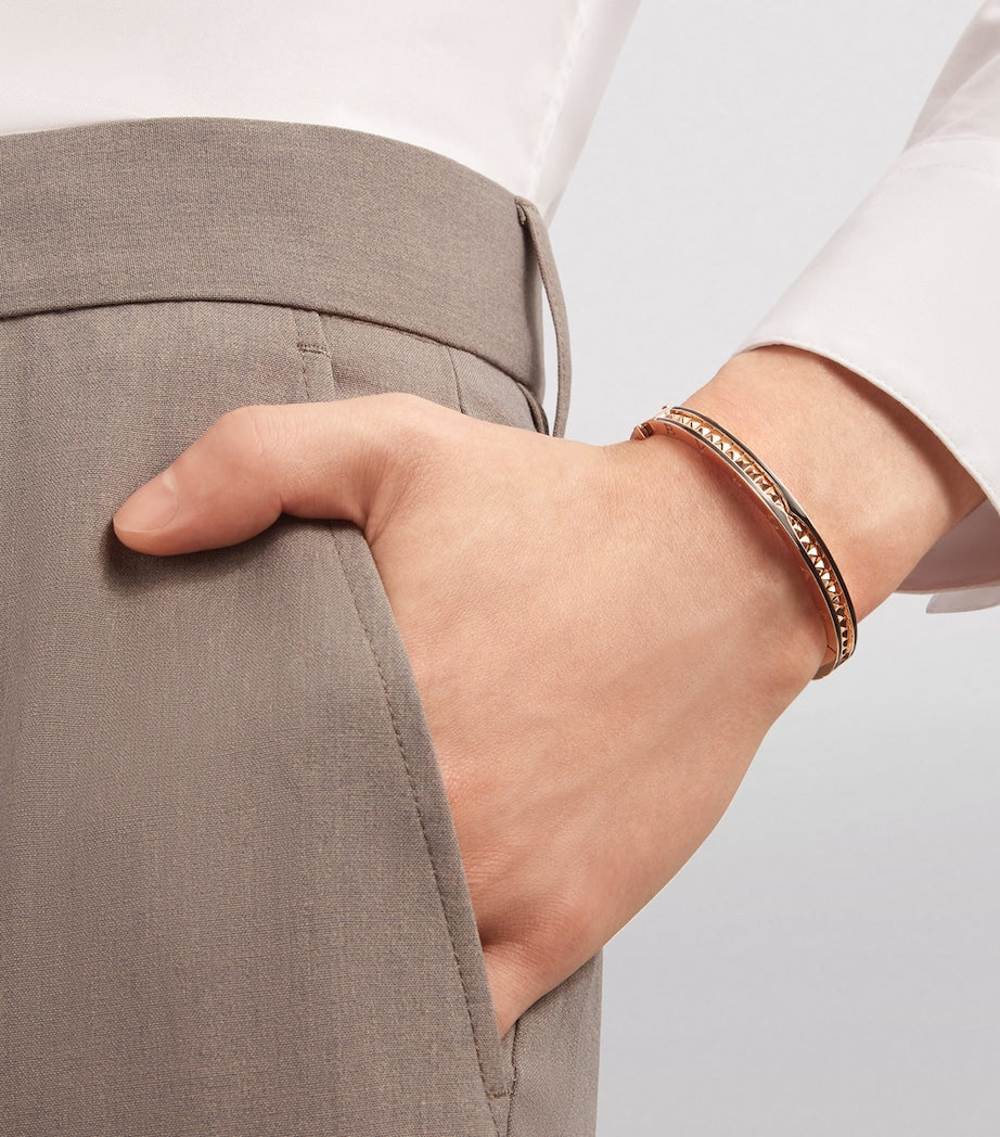 Bvlgari B.zero1 bangle rose gold ceramic, imported from the UK