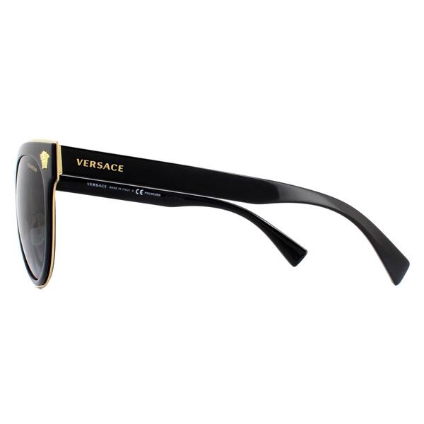 Versace VE2198 black cat-eye sunglasses, imported from the UK
