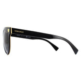 Versace VE2198 black cat-eye sunglasses, imported from the UK
